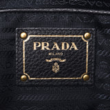 Prada Prada 2way Bag Black BN1841女士尼龙皮革手提包AB排名使用水池