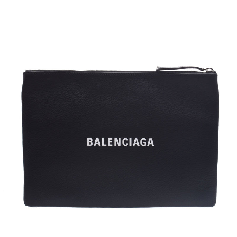 BALENCIAGA バレンシアガ クリップ 黄/白 485110 ユニセックス カーフ クラッチバッグ 新同 中古 銀蔵