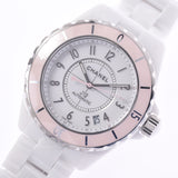 CHANEL Chanel J12 38mm soft pink Limited H4468 Boys White Ceramic / SS Watch Automatic Wound White Figure A Rank Used Sinkjo