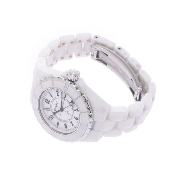 Chanel Chanel J12 33mm H0968 Women White Ceramic / SS Watch Quartz White Flight A Rank Used Sink