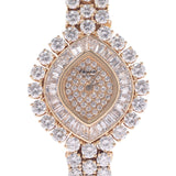 Chopard Chopard Case Full Diamond Bless Diamond 10 / 5741-1 Women's YG Watch Quartz Diamond Character A-Rank Used Sinkjo