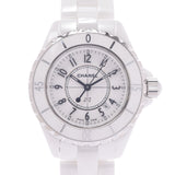 Chanel Chanel J12 33mm H0968 Women White Ceramic / SS Watch Quartz White Flight A Rank Used Sink