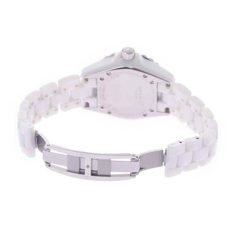 Chanel Chanel J12 33mm H0968 Women White Ceramic / SS Watch Quartz White Flight A Rank Used Sink