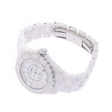 CHANEL Chanel J12 38mm 12P Diamond H1629 Men's White Ceramic/SS Watch Automatic White Dial A Rank Used Ginzo