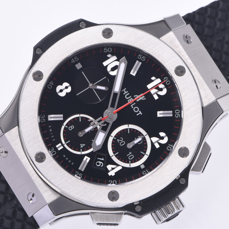 HUBLOT ウブロ ビッグバン 裏スケ 301.SX.130.RX メンズ SS/ラバー 腕時計 自動巻き 黒文字盤 Aランク 中古 銀蔵