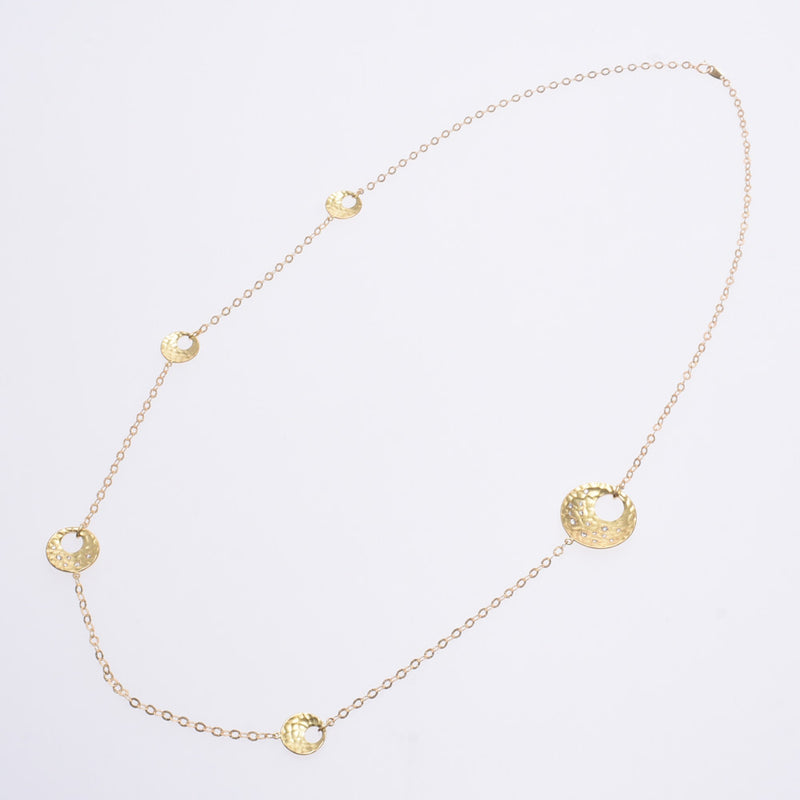 [Summer Selection Recommended] Other Stars Sand Diamond 0.38ct Ladies K18 YG Necklace A-Rank Used Silgrin