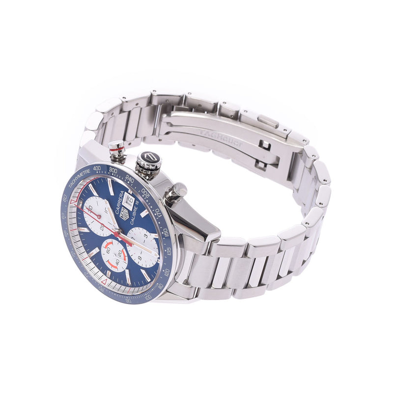 Tag Heuer Tag Heuer Carrera Caliber 16 Chronograph CV201AR.BA0715 Men's SS Watch Automatic Wound Blue Shape New Sink