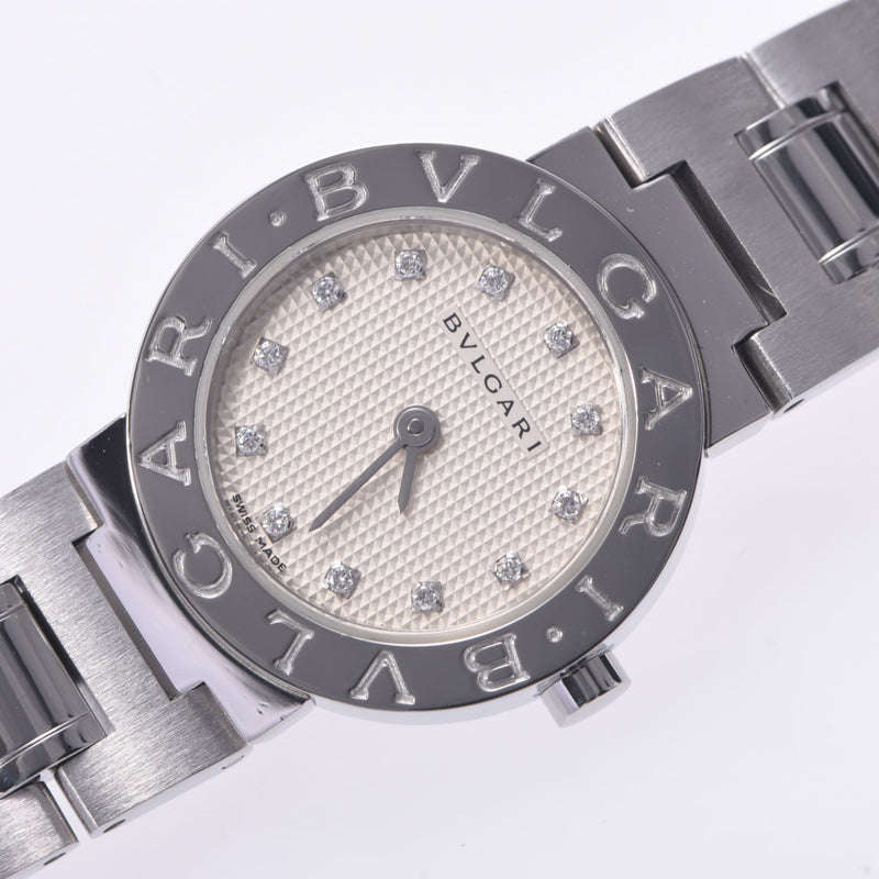 BVLGARI ブルガリ ブルガリブルガリ23 BB23SS レディース SS 腕時計 クオーツ 白文字盤 Aランク 中古 銀蔵