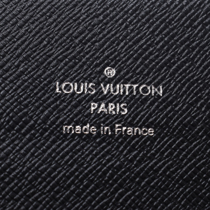 Louis Vuitton Louis Vuitton Damier Portfoille Acole Deon Black / Gray N60023 Men's Dumie Graphit Canvas Long Wallet AB Rank Used Silgrin