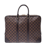 LOUIS VUITTON ルイヴィトン ダミエ ポルトドキュマン ヴォワヤージュ ブラウン N41124 メンズ ダミエキャンバス ビジネスバッグ ABランク 中古 銀蔵