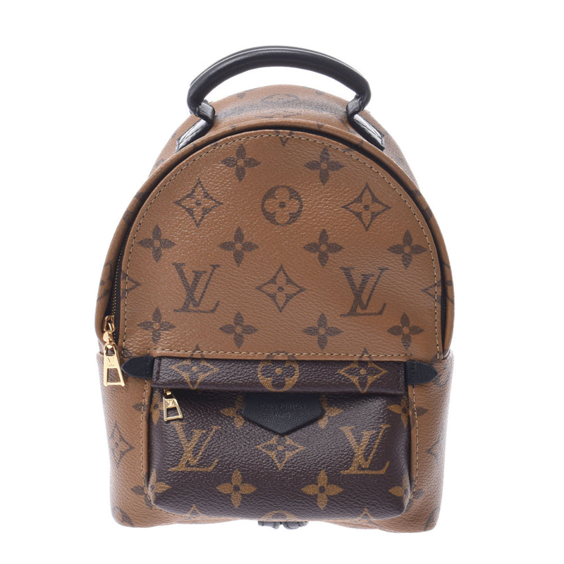 LOUIS VUITTON ルイヴィトン モノグラム リバース パームスプリングス  ミニ キャメル系 M44872 レディース モノグラムキャンバス リュック・デイパック 新同 中古 銀蔵