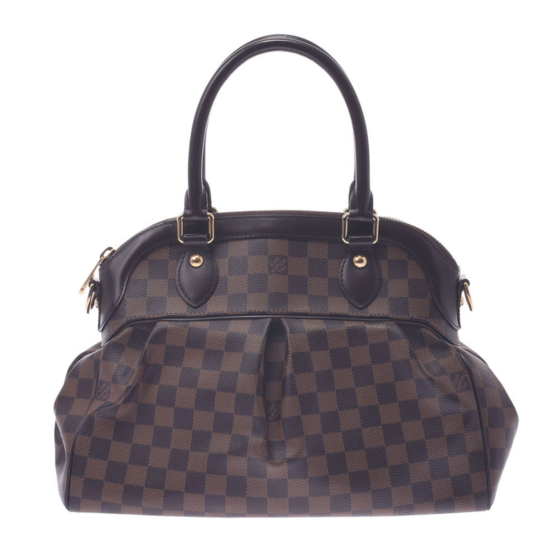 LOUIS VUITTON ルイヴィトン ダミエ トレヴィPM 2WAYバッグ ブラウン N51997 レディース ダミエキャンバス ハンドバッグ Aランク 中古 銀蔵