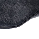Louis Vuitton Louis Vuitton Damier Graphit Discovery Bum Bag Black N40187 Men's Dumie Graphit Canvas Body Bag New Sanko
