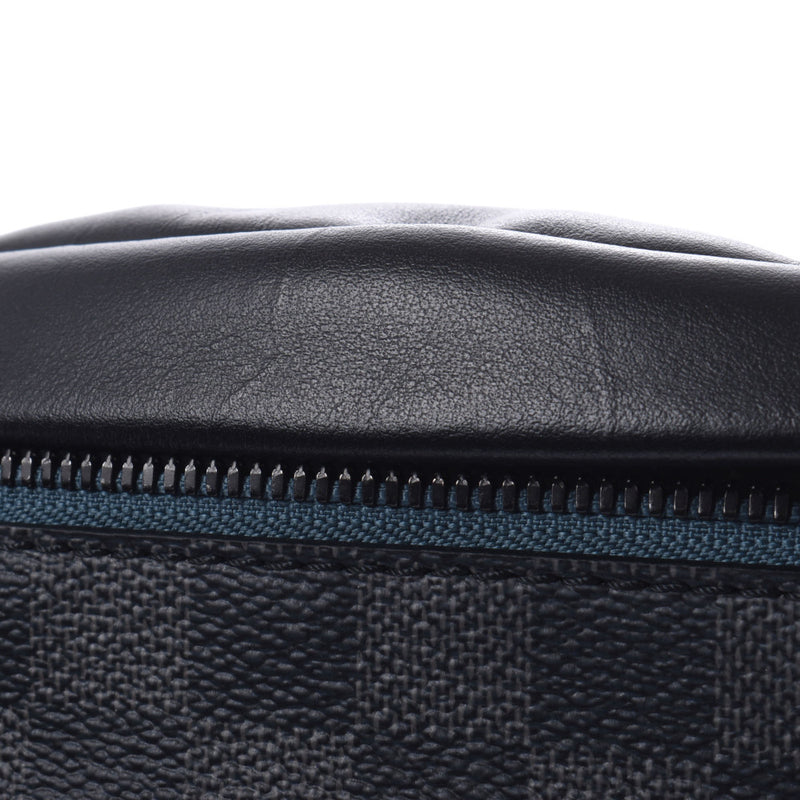 Louis Vuitton Louis Vuitton Damier Graphit Discovery Bum Bag Black N40187 Men's Dumie Graphit Canvas Body Bag New Sanko