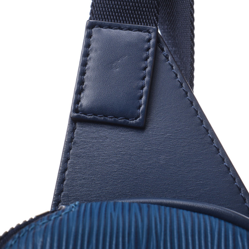 Louis Vuitton Louis Vuitton Epi Circle Logo Bum Bag Blue M53301 Men's Epireser Body Bag AB Rank Used Silgrin