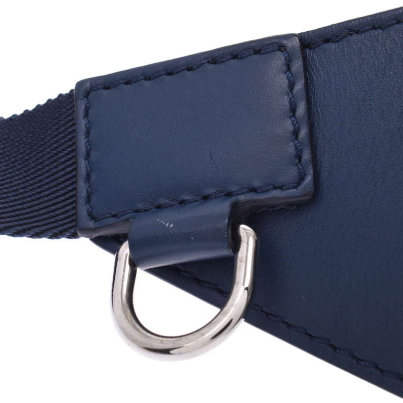 Louis Vuitton Louis Vuitton Epi Circle Logo Bum Bag Blue M53301 Men's Epireser Body Bag AB Rank Used Silgrin