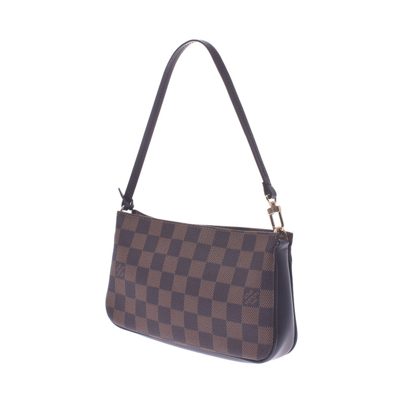 LOUIS VUITTON ルイヴィトン ダミエ ナヴォナ ブラウン N51983 レディース ダミエキャンバス アクセサリーポーチ Aランク 中古 銀蔵