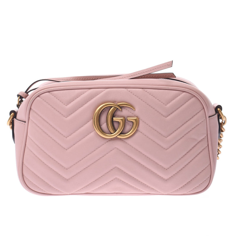 Gucci Gucci GG Mermont Pink Gold Bracket 447632女式凝乳单肩包AB排名使用Silgrin