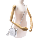 Anya Hindmarch Anya Hind March Smiley Tassel Silver Women's Curf Shoulder Bag A-Rank Used Silgrin