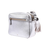 Anya Hindmarch Anya Hind March Smiley Tassel Silver Women's Curf Shoulder Bag A-Rank Used Silgrin