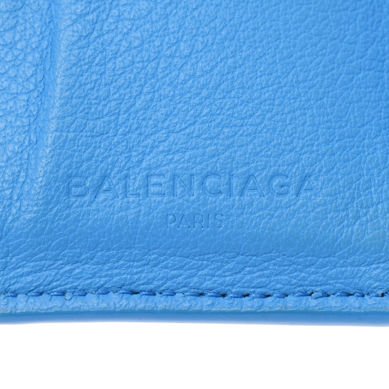 Balenciaga valenciaga纸迷你钱包蓝色391446男女皆宜的三个折叠钱包b等级使用Silgrin