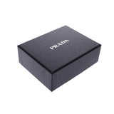 PRADA Prada Compact Wallet Outlet Black 1MH021 Women's Curf Three Folded Wallets Unused Silgrin