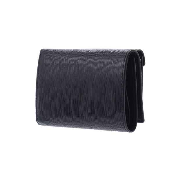 Prada Prada Compact钱包出口黑色1MH021女性凝乳三折钱包未使用的Silgrin