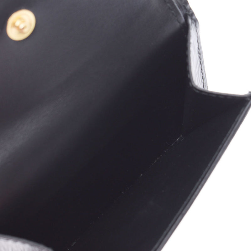 PRADA Prada Compact Wallet Outlet Black 1MH021 Women's Curf Three Folded Wallets Unused Silgrin
