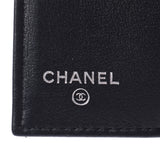 Chanel Chanel Compact钱包黑银夹子女性鱼子酱皮三折钱包B排名使用水池