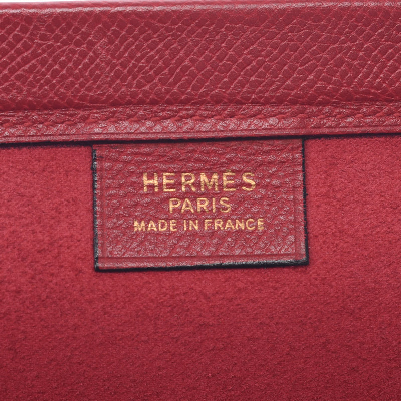 Hermes Hermes Kaba 40 Tote Bag Red ○ S Chain (around 1989) Unisex Kushbel Handbag B Rank Used Sinkjo