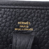 Hermes Hermes Evelin TPM亚马逊黑金支架Y刻（2020年大约2020年）女式三重钢铁单肩包未使用的Silgrin