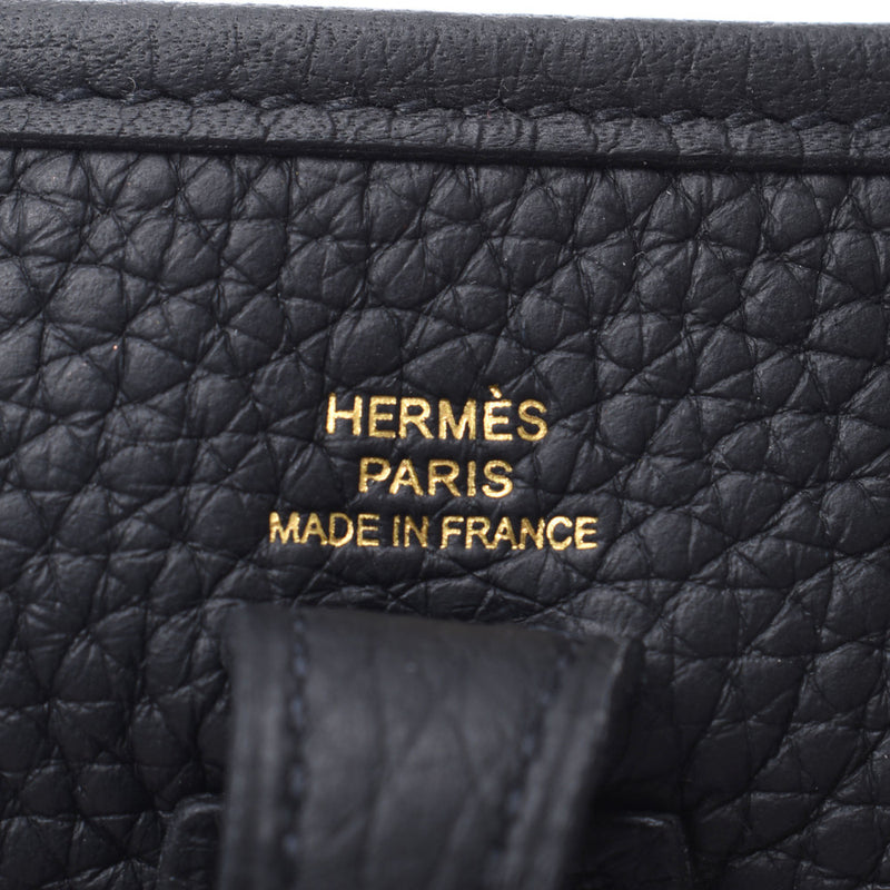 Hermes Hermes Evelin TPM亚马逊黑金支架Y刻（2020年大约2020年）女式三重钢铁单肩包未使用的Silgrin