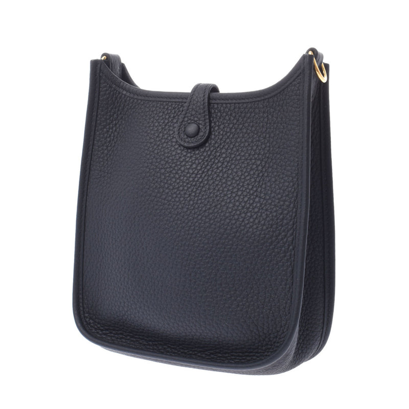 Hermes Hermes Evelin TPM亚马逊黑金支架Y刻（2020年大约2020年）女式三重钢铁单肩包未使用的Silgrin