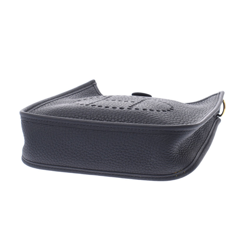 Hermes Hermes Evelin TPM亚马逊黑金支架Y刻（2020年大约2020年）女式三重钢铁单肩包未使用的Silgrin