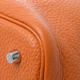 Hermes Hermes Picon Lock MM Apricot Silver Bracket C Engraved (around 2018) Ladies Triyo Clemance Handbag A-rank used Silgrin