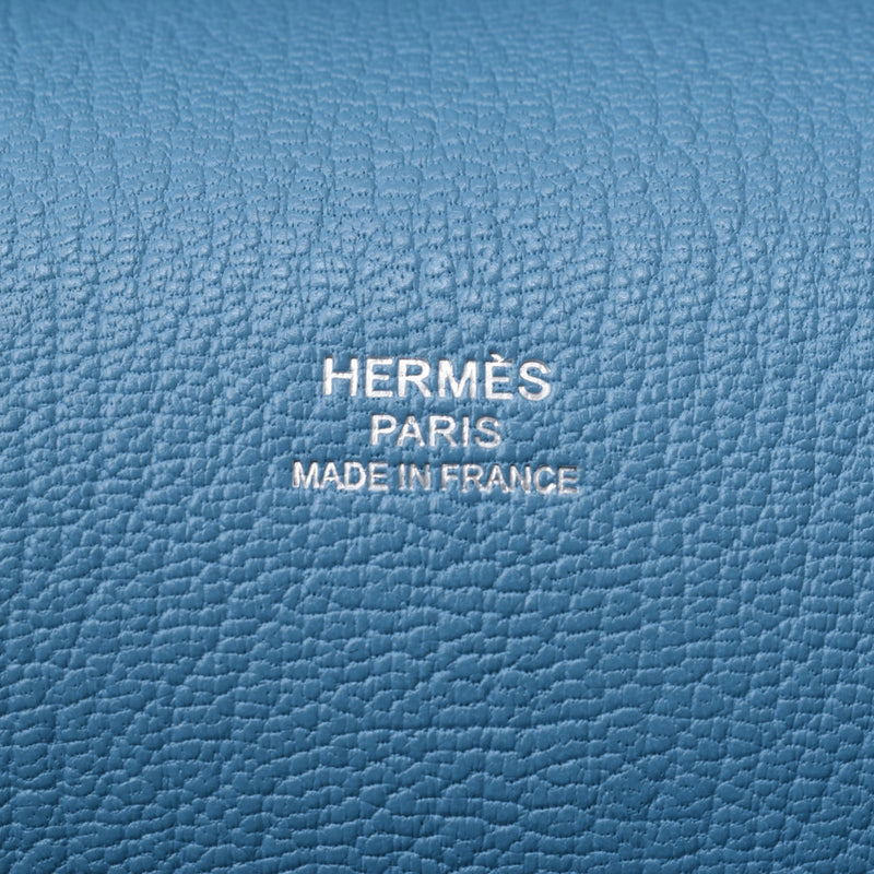 HERMES エルメス ジプシエール 28 ブルージーン シルバー金具 □P刻印(2012年頃) レディース トリヨンクレマンス ショルダーバッグ ABランク 中古 銀蔵