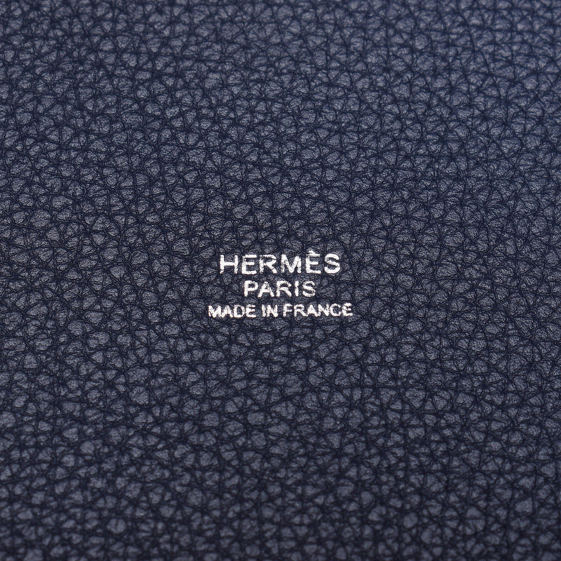 Hermes Hermes Picon Tone Rock MM Blue Nuy Silver Fittings Y Engraved (around 2020) Women's Triyo Clemance Handbag Unused Silgrin