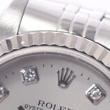 ROLEX Rolex Day Just 10P Diamond 79174G Women's WS / SS Watch Automatic Silver Shaver A-Rank Used Silgrin