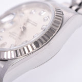 ROLEX Rolex Datejust 10P Diamond 69174G Women's WG/SS Watch Automatic Winding Silver Dial A Rank Used Ginzo