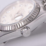 ROLEX Rolex Datejust 10P Diamond 69174G Women's WG/SS Watch Automatic Winding Silver Dial A Rank Used Ginzo