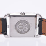 Hermes Ermes Cape Cod CC 2.710 Boys SS / Leather Watch Quartz Silver Dealer A-Rank Used Sinkjo