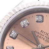 ROLEX ロレックス デイトジャスト 10Pダイヤ 79174G レディース WS/SS 腕時計 自動巻き ピンク文字盤 ABランク 中古 銀蔵