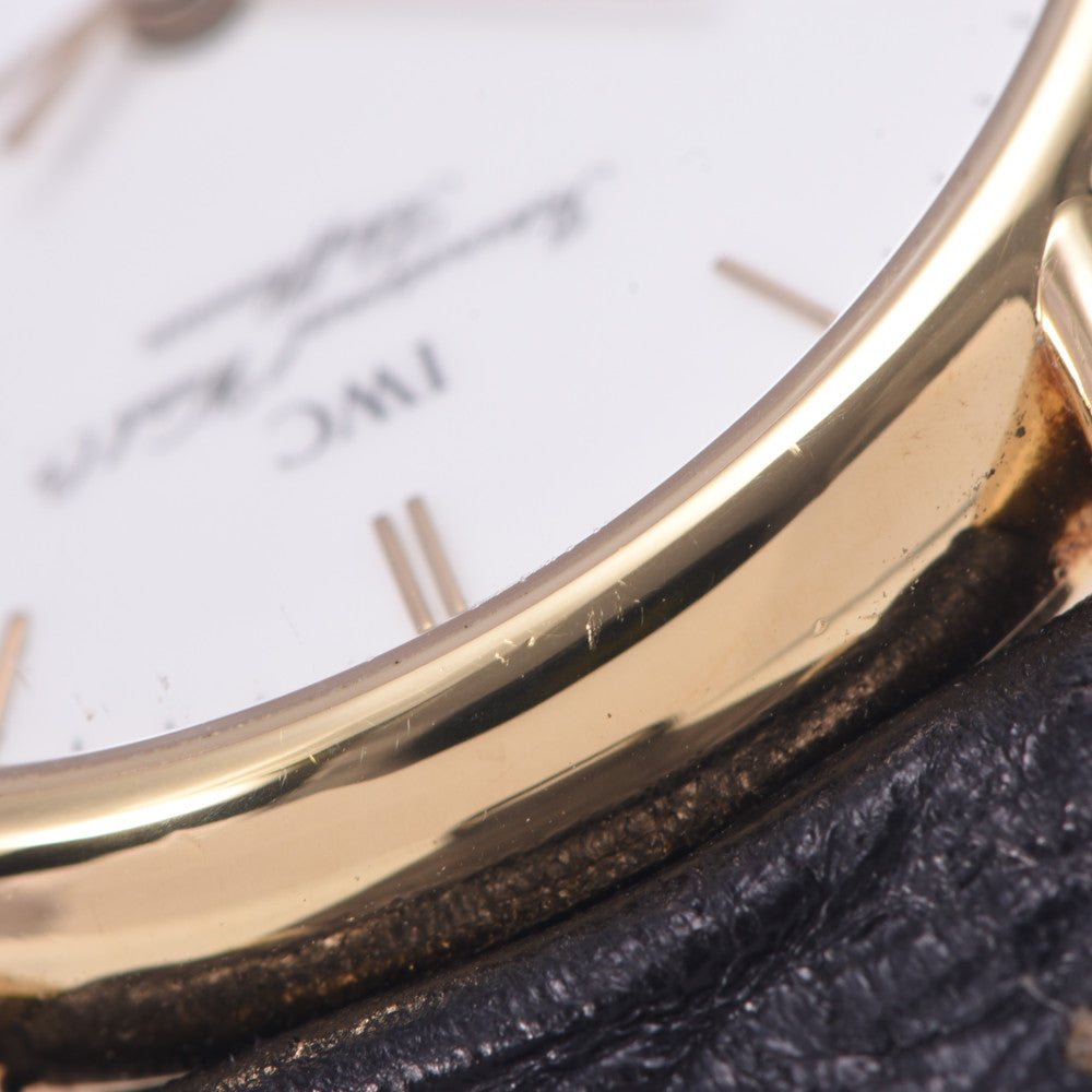 IWC SCHAFFHAUSEN アイダブリューシー シャフハウゼン ポートフィノ ボーイズ YG/革 腕時計 自動巻き 白文字盤 Aランク 中古  人気・おすすめ｜省スペース設計・旅行向けにおすすめ 公式 プライバシー配送 当日出荷対応商品