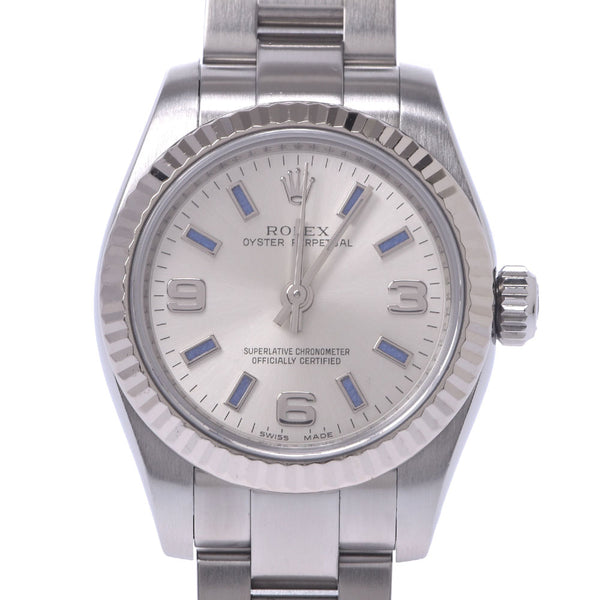 ROLEX ロレックス ウォッチ オイスター パーペチュアル 時計 176234 腕時計
 ステンレス ホワイト 自動巻き ホワイト文字盤 レディース【中古】 800000092463000-