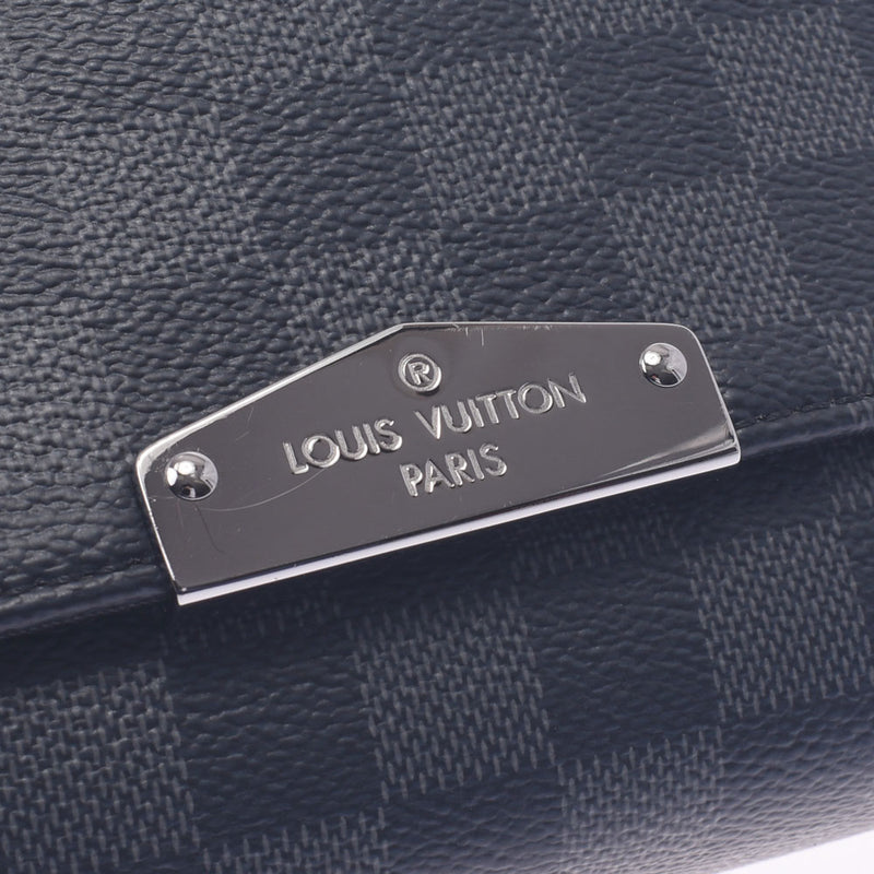 Louis Vuitton Louis Vuitton Damier Graphit District PM NV2 Black N40349 Men's Dumie Graphit Canvas Shoulder Bag A-Rank Used Silgrin