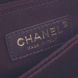 Chanel Chanel顶棚小v缝线2way包象牙金支架女子鱼子酱皮肤手提包A级使用硅胶