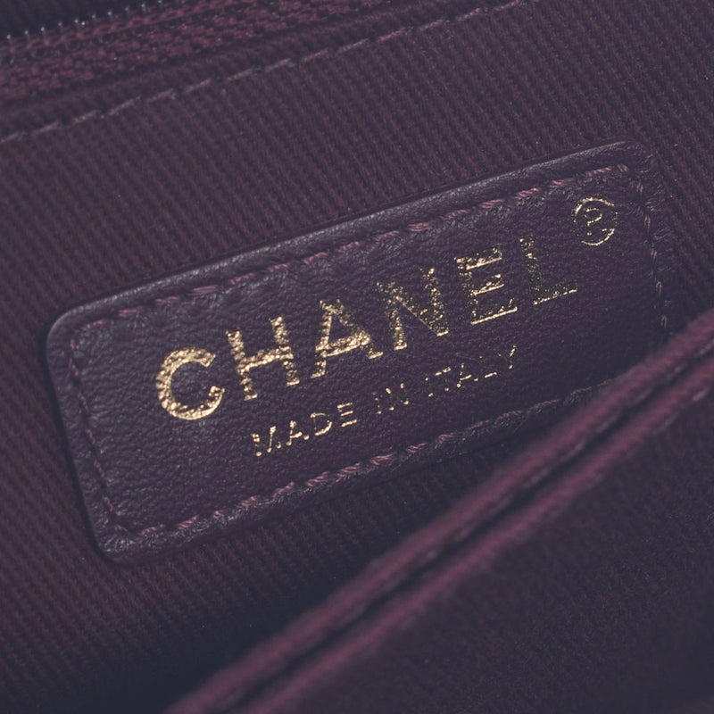 CHANEL Chanel top handle Small V Stitch 2way Bag Ivory Gold Bracket Women's Caviar Skin Handbag A-Rank Used Silgrin