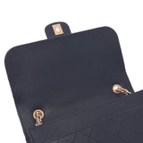 Chanel Chanel Chain Shoulder Black Gold Bracket Women's Curf Shoulder Bag A-Rank Used Sinkjo