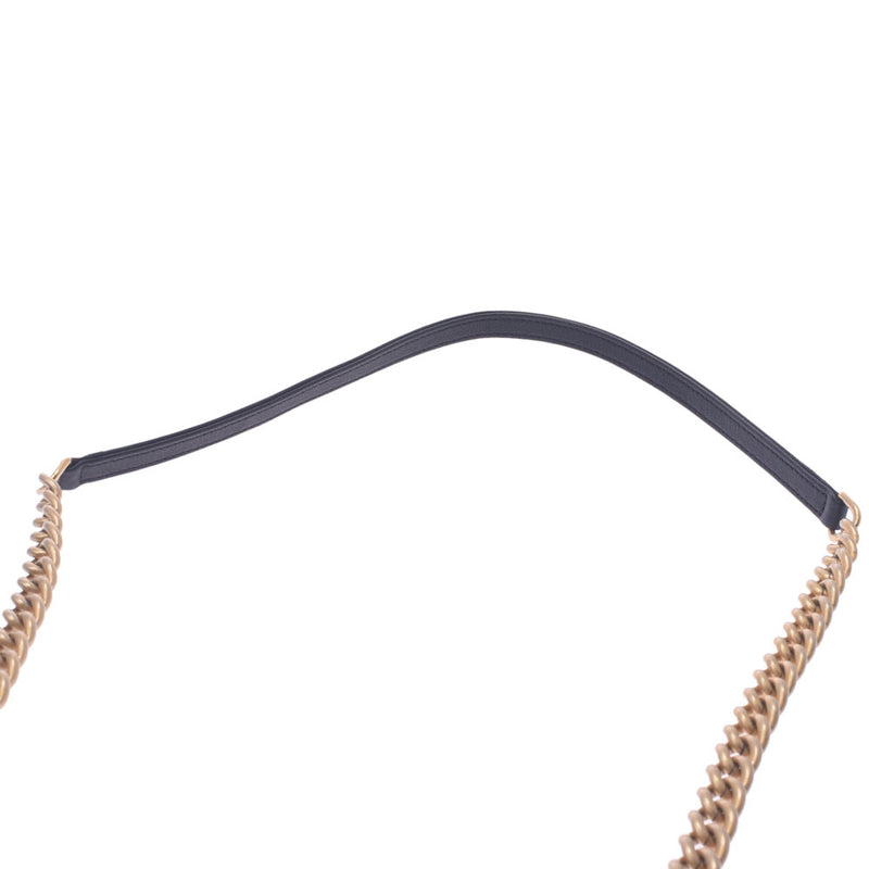 Chanel Chanel Chain Shoulder Black Gold Bracket Women's Curf Shoulder Bag A-Rank Used Sinkjo