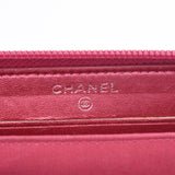 Chanel Chanel Boys Channel Round Fastener Wallet Medium Metallic Pink Silver Fittings Ladies Enamel Long Wallet B Rank Used Silgrin